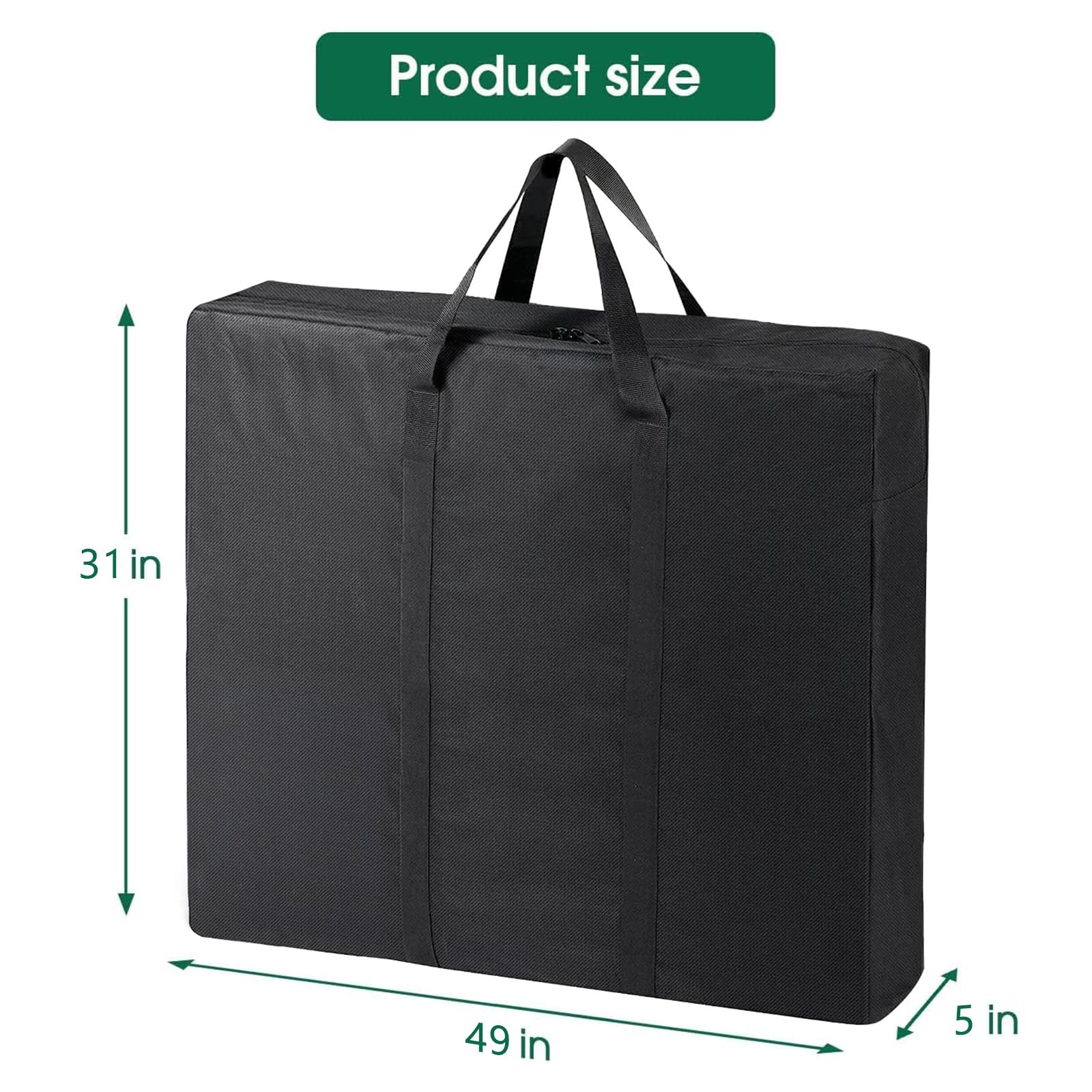 Borsa pieghevole per tavolo da campeggio impermeabile Oxford 500D 125 x 13 x 78