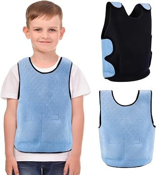 Weighted Vest for Kids | Provide Deep Pressure Comfort | ADHD Tools for Kids | Autism Sensory Clothing | Weighted Compression Vest for Kids | Adjustable Weighted Vest