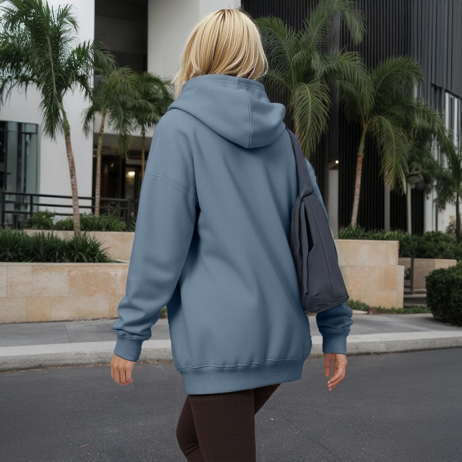 Womens Hooded Hoodies Sweatshirts - Long Sleeve Crewneck Sweaters With Pocket 2026 Fashion Spring Oversized Clothes - Image 5