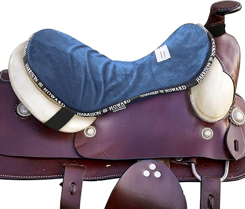Harrison Howard Trail Seat Saver Western Tack - Almohadilla de montar con parte inferior de cojín que ayuda a distribuir la presión de la espalda