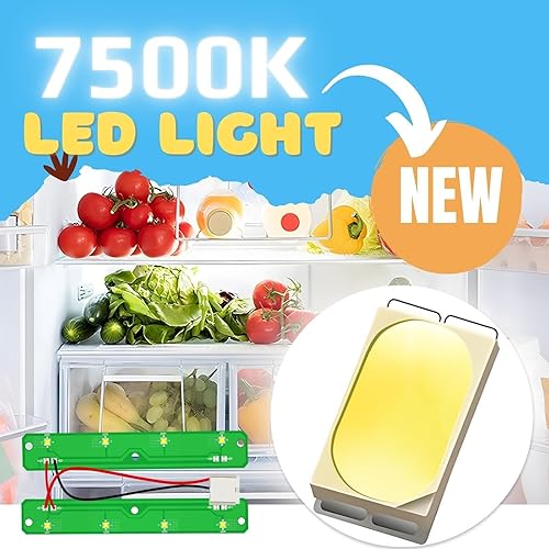 Miniatura 2 de Nueva actualización W11042554 refrigeradores LED módulo de luz tablero compatible con Whirlpool Maytag Amana refrigerador reemplaza W11527432