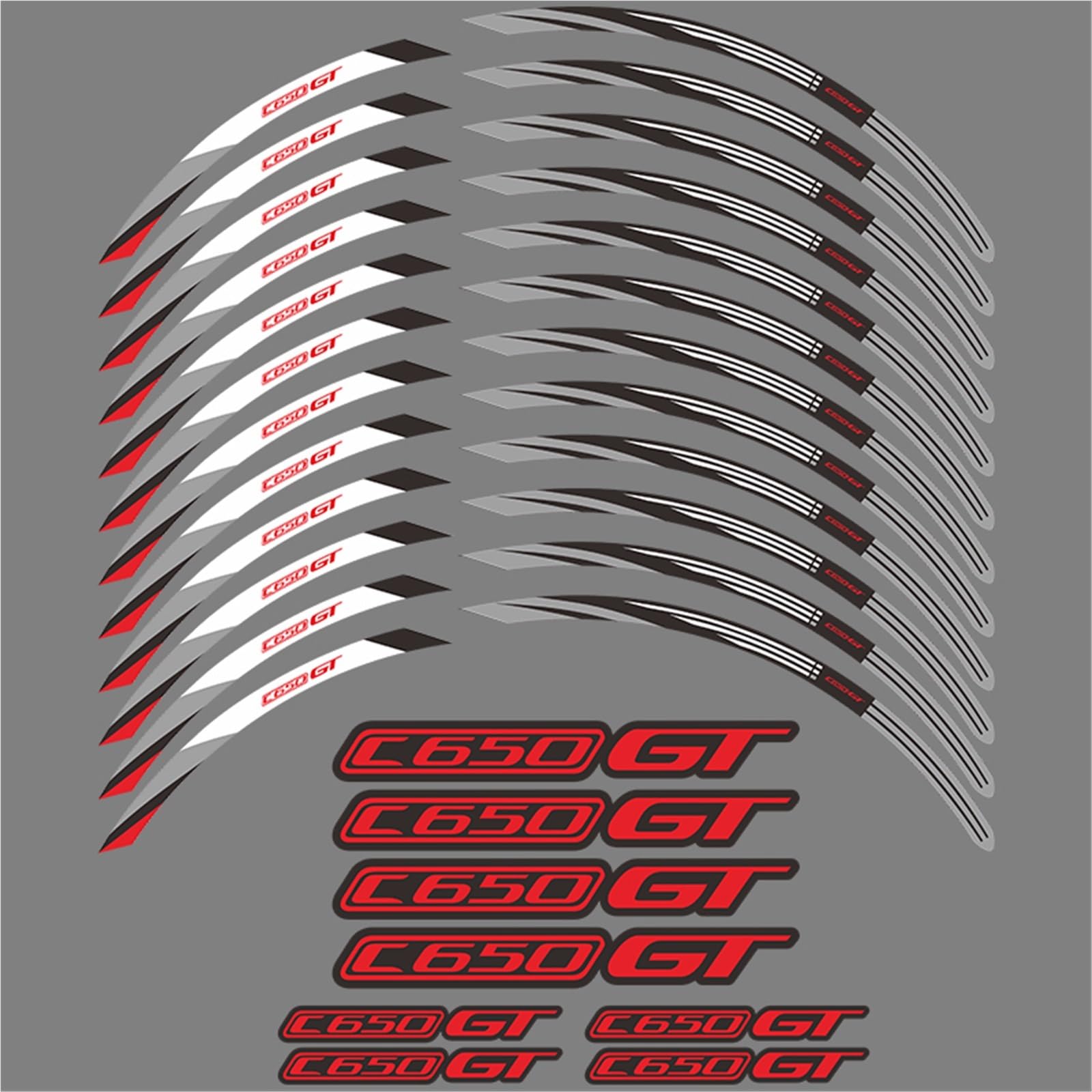 Motorcycle Wheel Sticker Rim Strip Tape for BMW C650GT C650 C 650 GT 2012-2020 Accessories Waterproof Decals