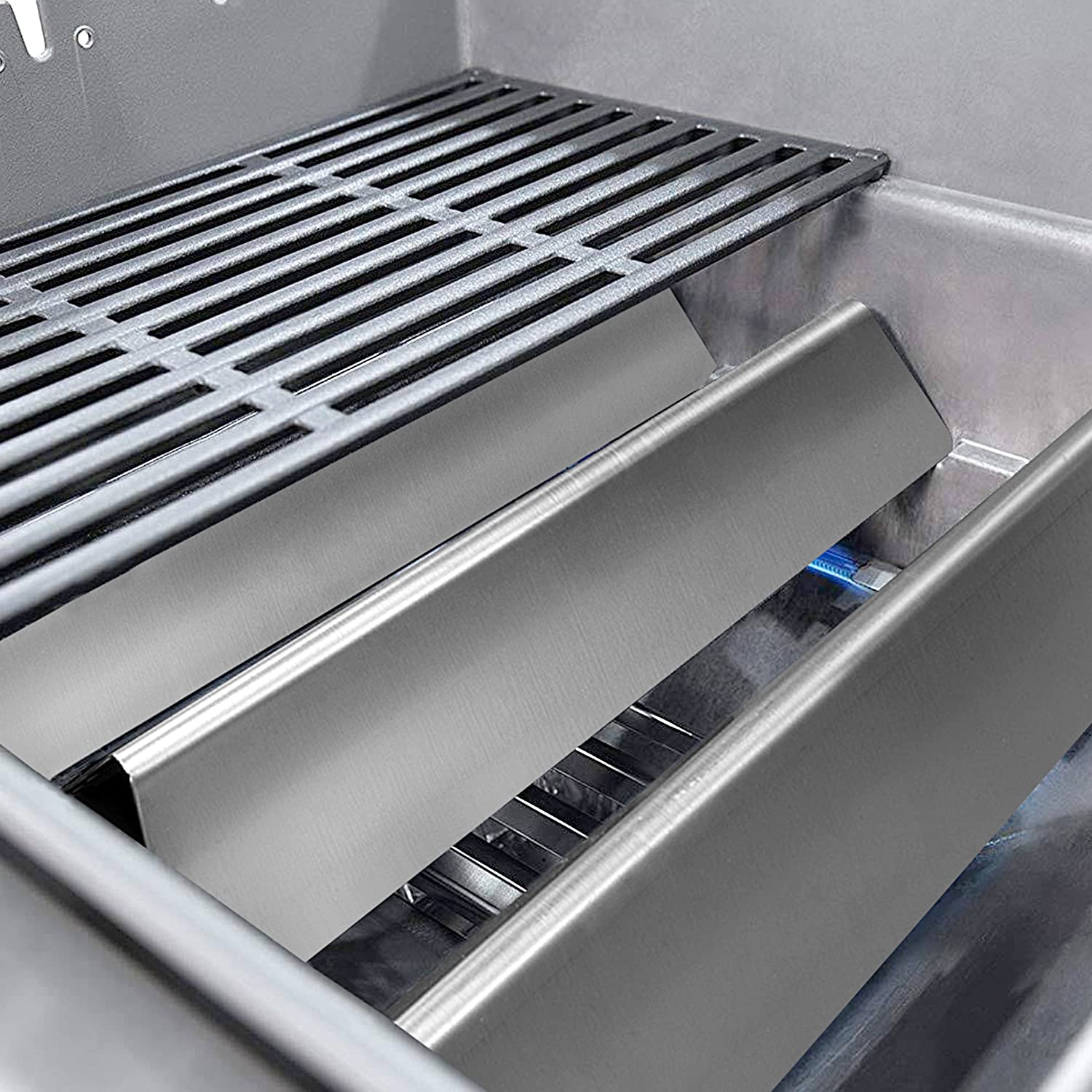 7635 Flavorizer Bars in Acciaio Inox per Weber Spirit I & II 200 Series, Spirit I E210/220 & II E210/S210, Piastra di Calore da 38,9 cm, Pezzi di Ricambio per Barbecue Weber Spirit
