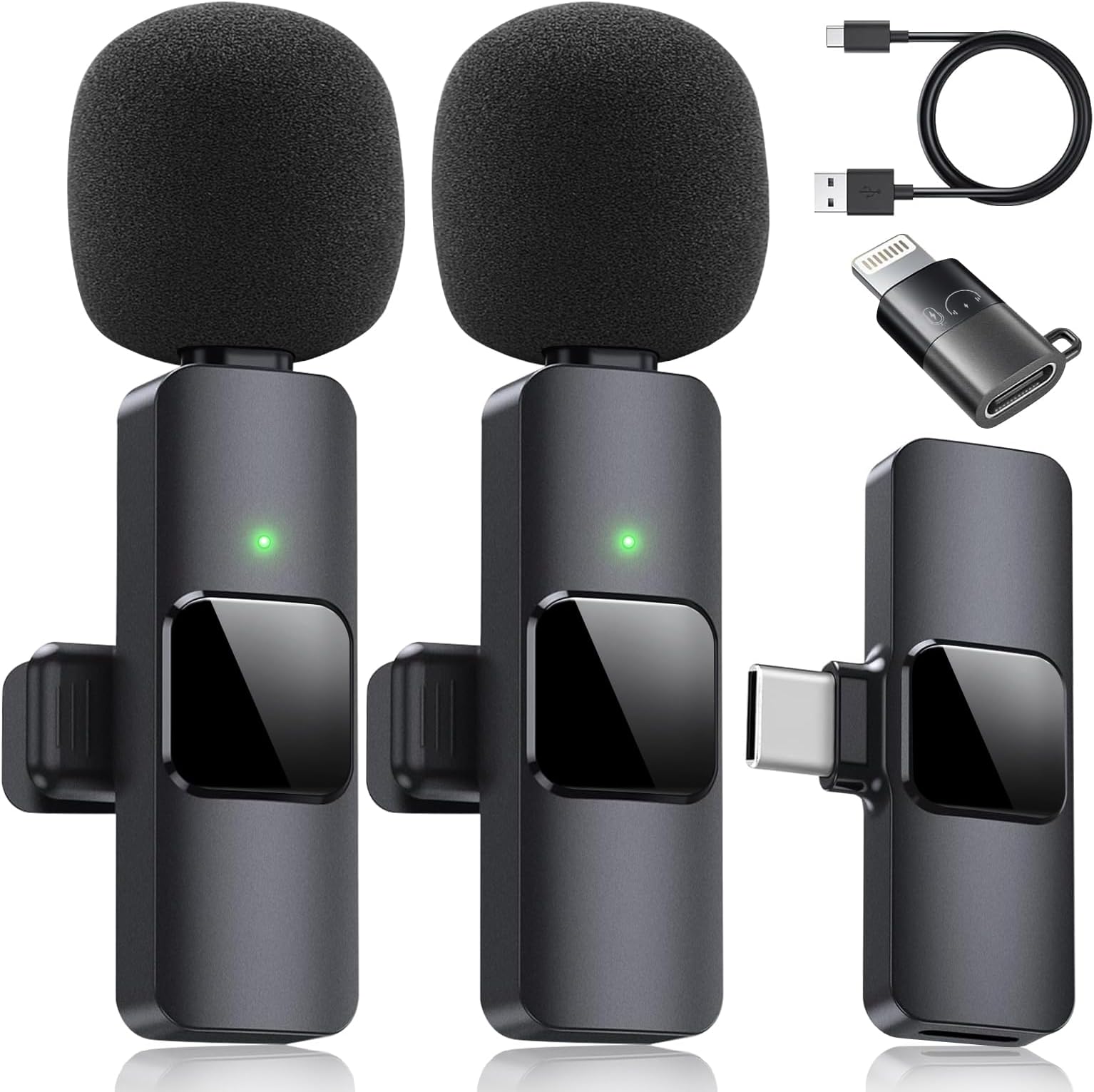 Amazon.com: Dual Wireless Lavalier Microphone for iPhone, iPad ...