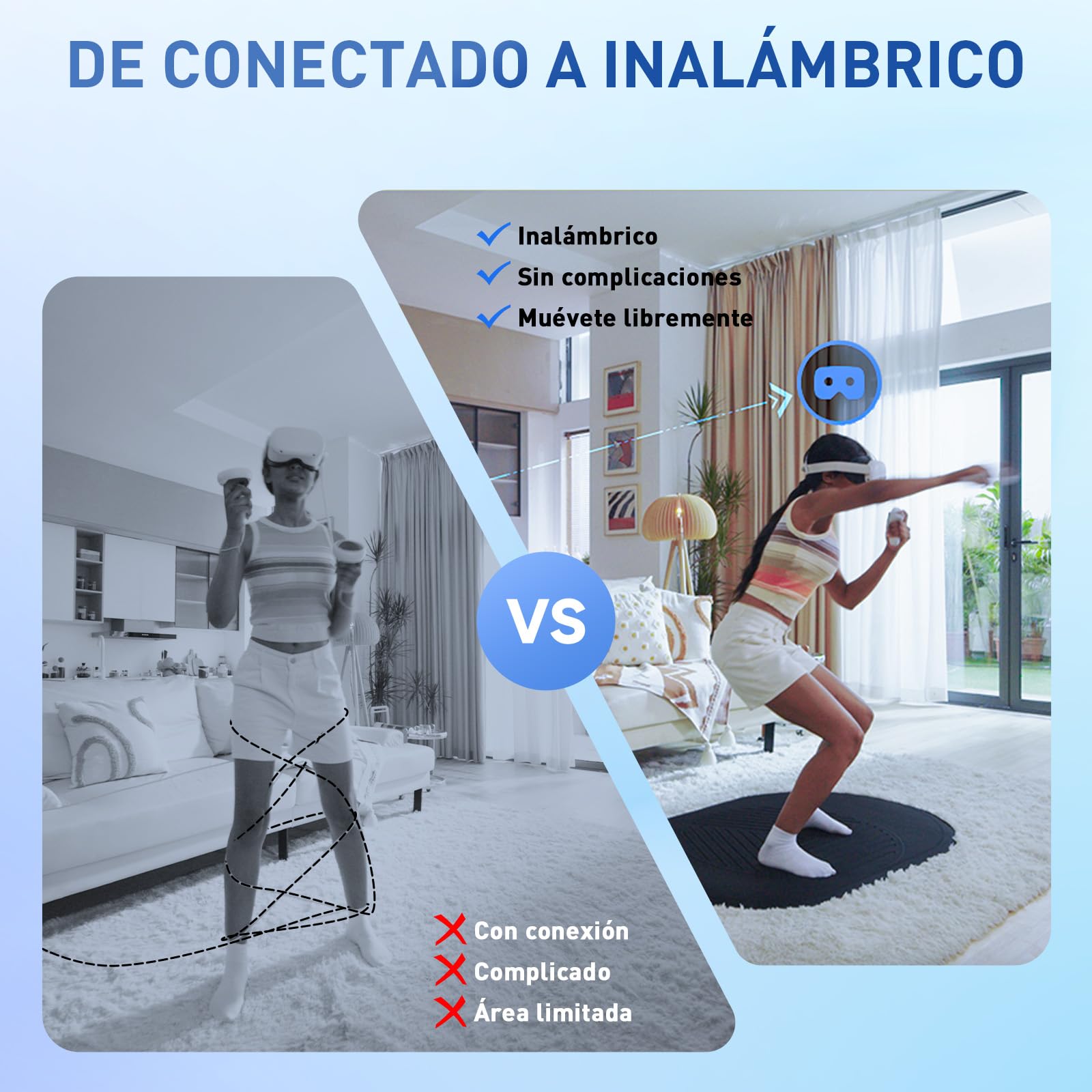 PRISMXR Inalámbrica para Streaming PC-VR - Compatible con Meta Quest 3S/3/2, Pico 4 Ultra - VR Router WiFi6 AX3000, Sustituye Cable Air Link, Conexión Estable y Rápida - Puppis S1