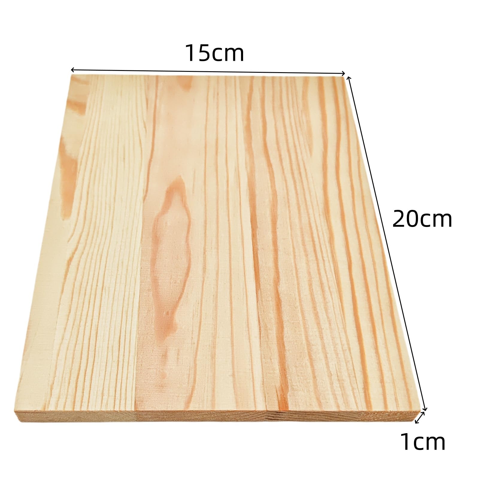 4PCS Rectangle Wood Boards Unfinished Wood Blocks for Crafting 20x15x1cm Blank Whittling Wooden Blocks for Carving,Painting & Burning - Image 3