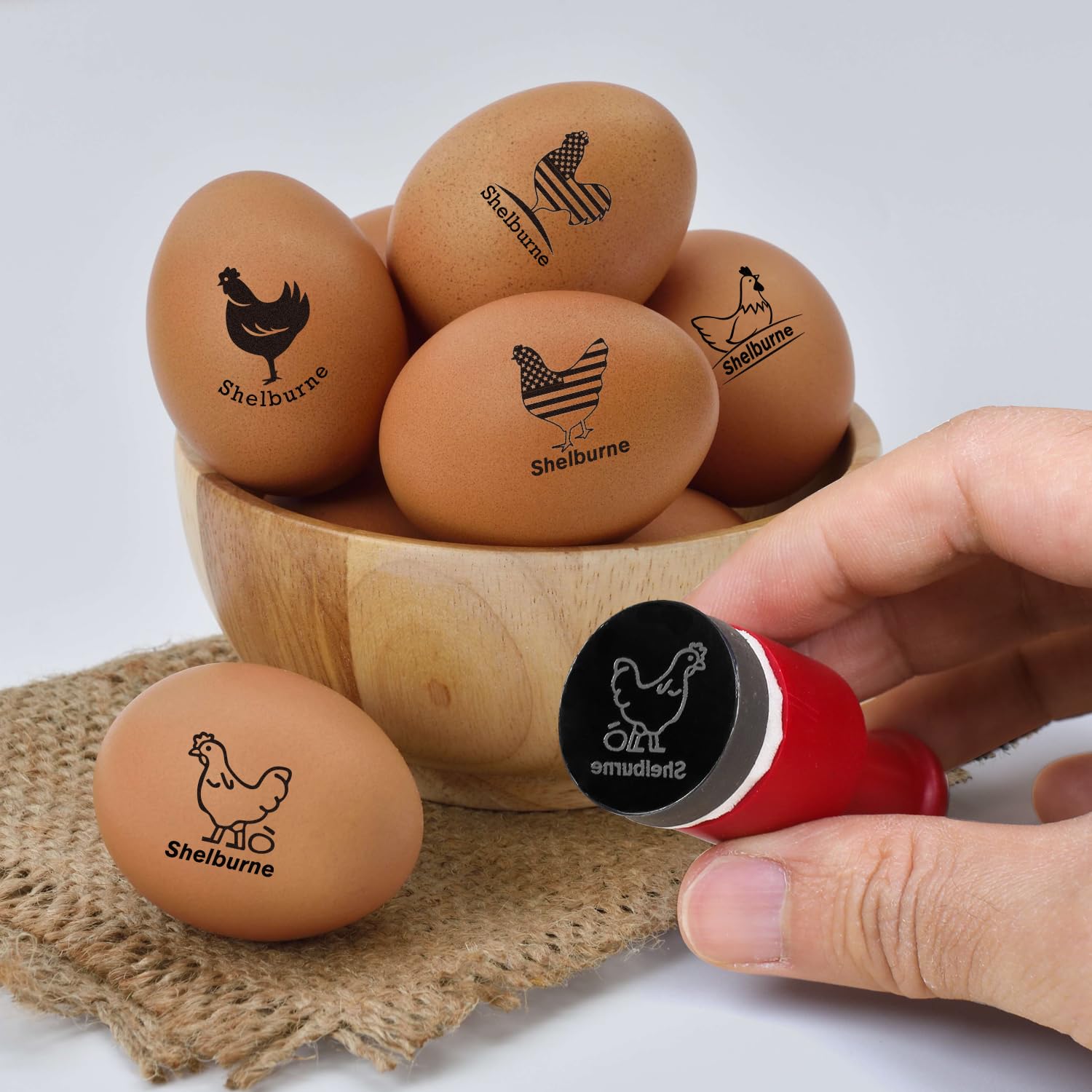 AHANDMAKER 5 Stijlen Verse Ei Stempel Mini Cartoon Kip En Liefde Hart
