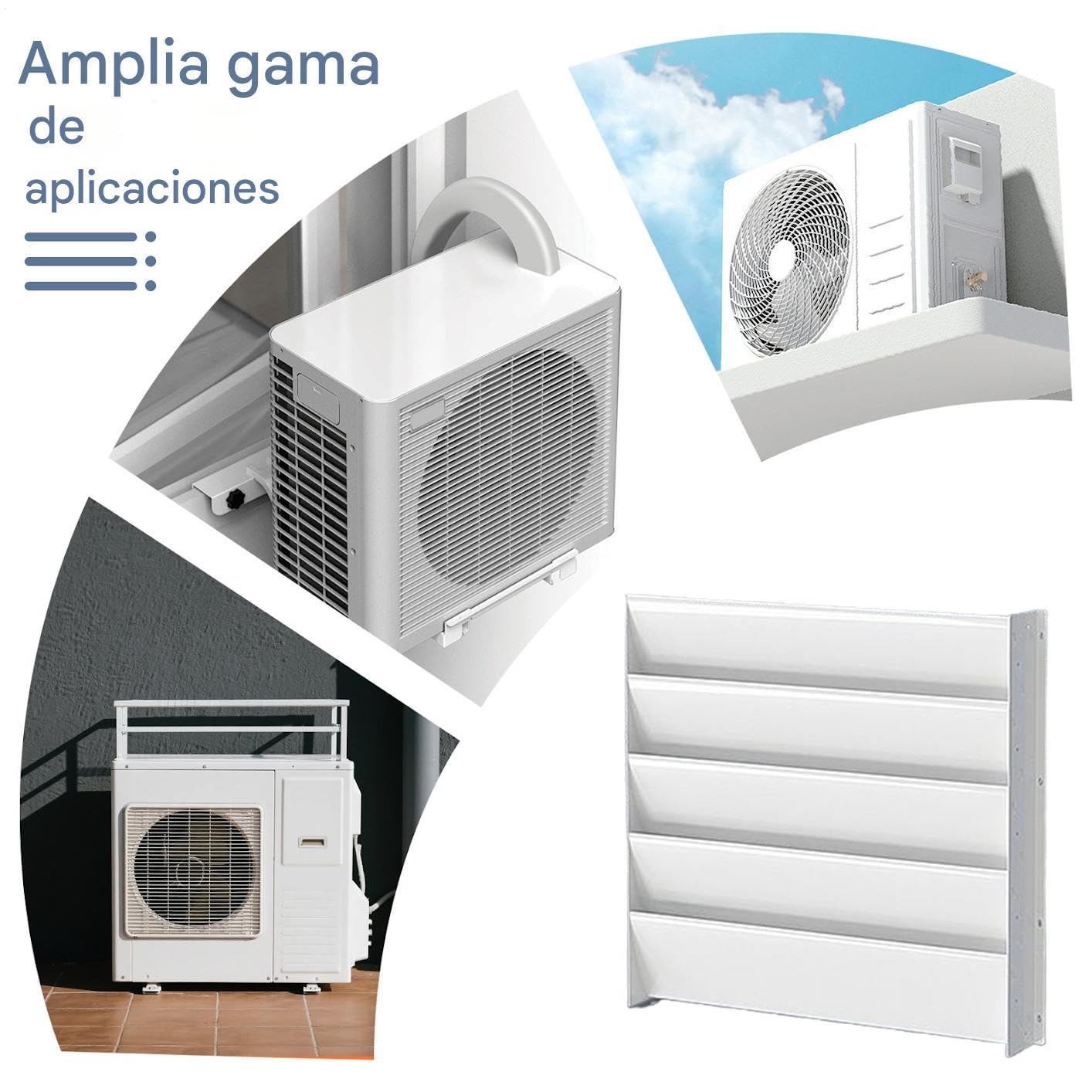 Deflettore Per Aria Condizionata Guida Coprivento Anti Spifferi e | Deflettore per Prese Aria Pannelli Termoconvettori Parete Pavimento Finestra