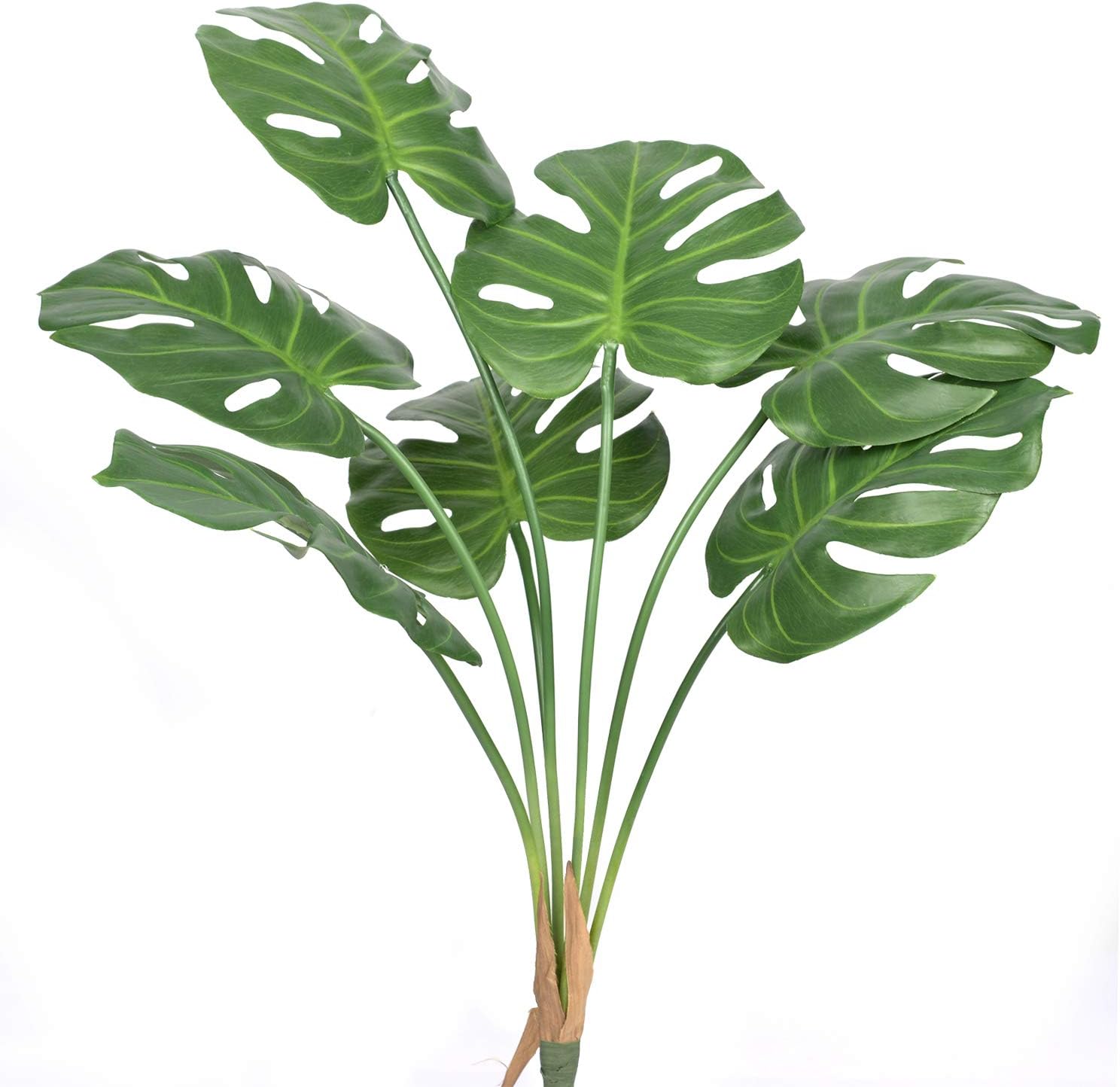 DVGUN Artificial Palm Plants Leaves Faux Turtle Leaf Fake Tropical Large Palm Tree Leaves Imitation Leaf Artificial Plants for Home Kitchen Party Flowers Arrangement Wedding Decorations