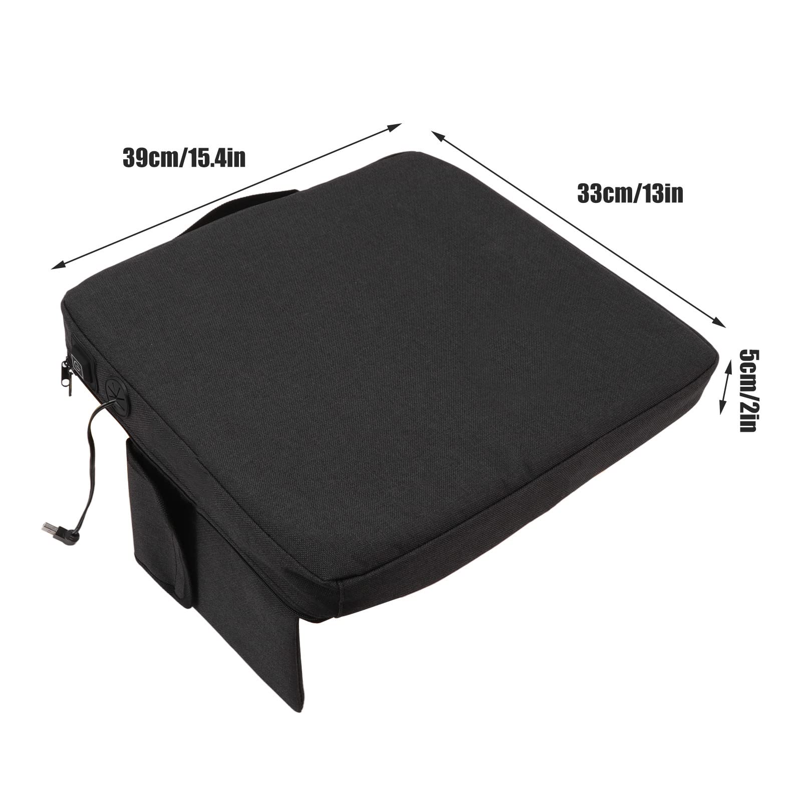 Cuscino Riscaldato USB per Stadio, 3 Livelli di Calore Regolabili | cuscino riscaldato ricaricabile portabatteria campeggio sport allaperto uso domestico