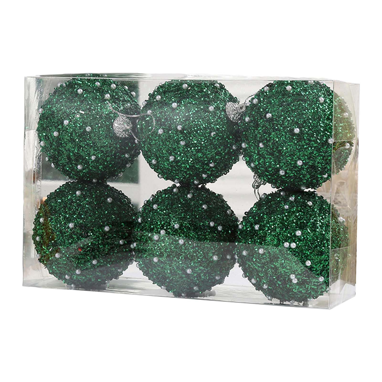 Elnwnnkc 1box Christmas Balls Christmas Tree Ornaments Ball Hanging Tree Pendant New Year Gift Navidad Home Party Decor Balls