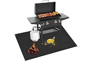 AMERBRO 70x48 in Under Grill Mat for Blackstone 28in & 36in Griddle,...