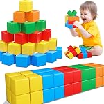 Magnetic Blocks for Kids 3-5 45PCS Toddler Magnet Tiles Construction Building Cubes Toys for 3 4 5 6 7 8+ Year Old Boys Girls Son Creative STEM Educational Montessori Sensory Christmas Birthday Gifts