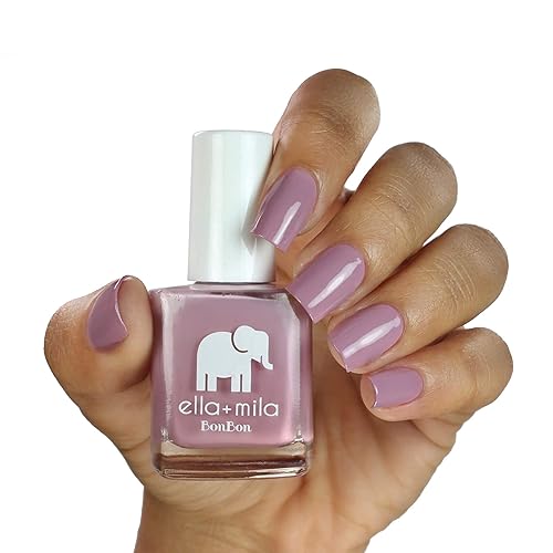 Miniatura 8 de ella+mila Esmalte de uñas púrpura profesional, de secado rápido, de larga duración y resistente al astillado (Dulce Amor - 0.45 fl oz)