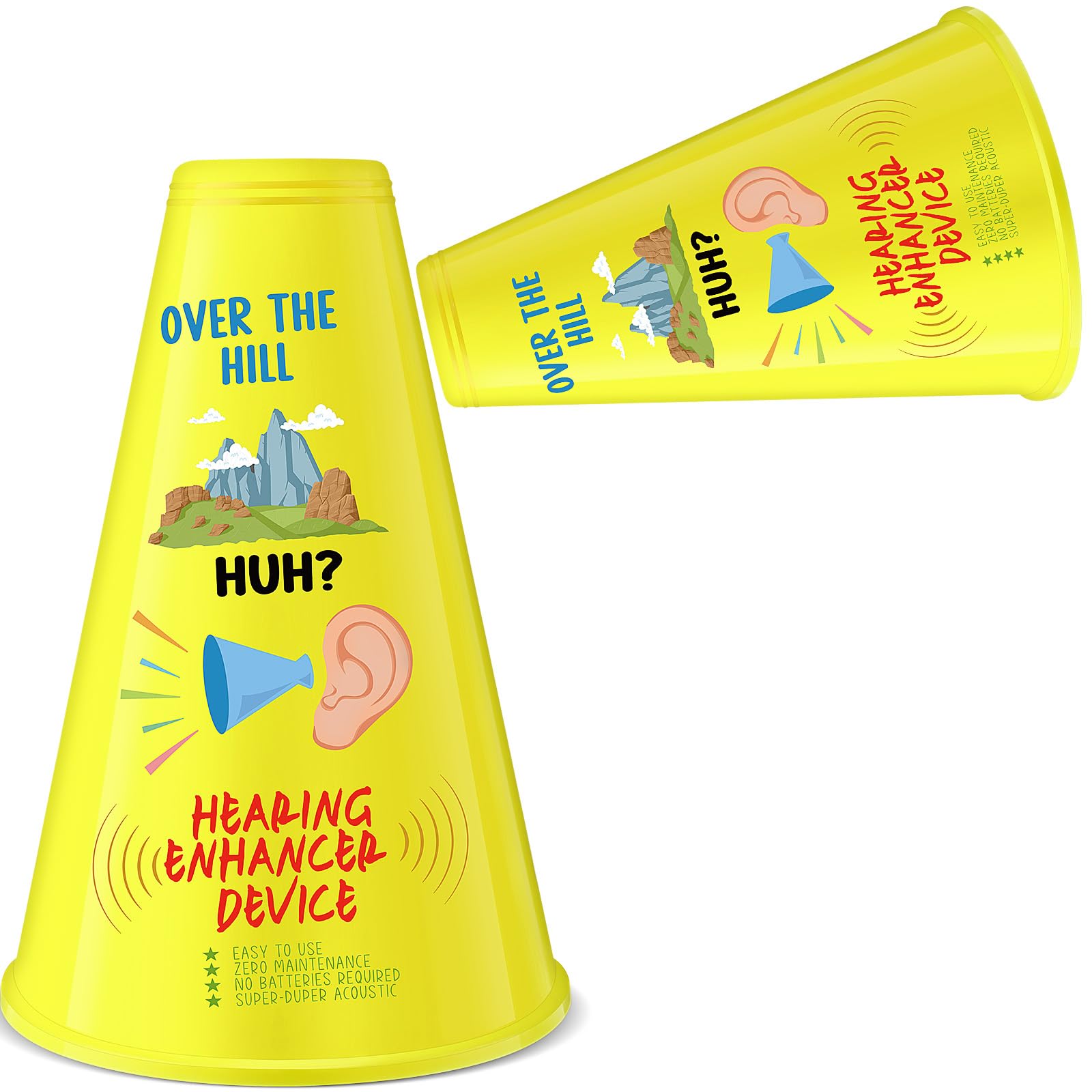 Rotatingpals Hearing Booster Over The Hill Hearing Enhancer Gag Gift Over The Hill Funny Birthday Gag Gift Prank Amplifier Ear Trumpet Party Supplies