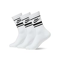 NIKE Nsw Everyday Essential Cr Calzini White/Black/Black M