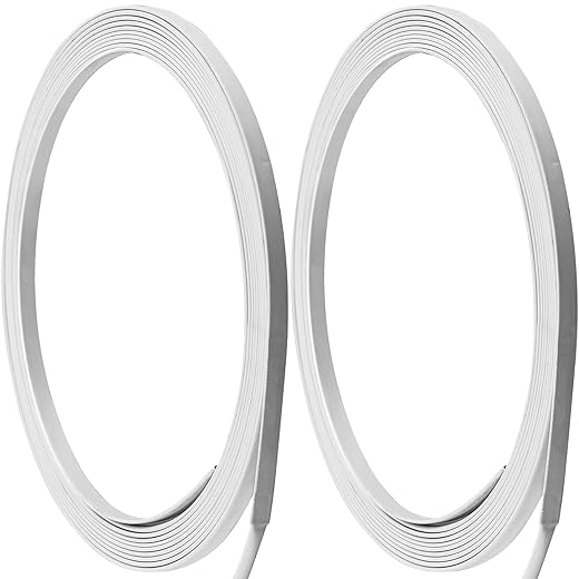 Ferraycle White Spring Steel Boning Corset Stays Boning for Sewing Corset Crafts Making, 1/4" Width(11 Yards)