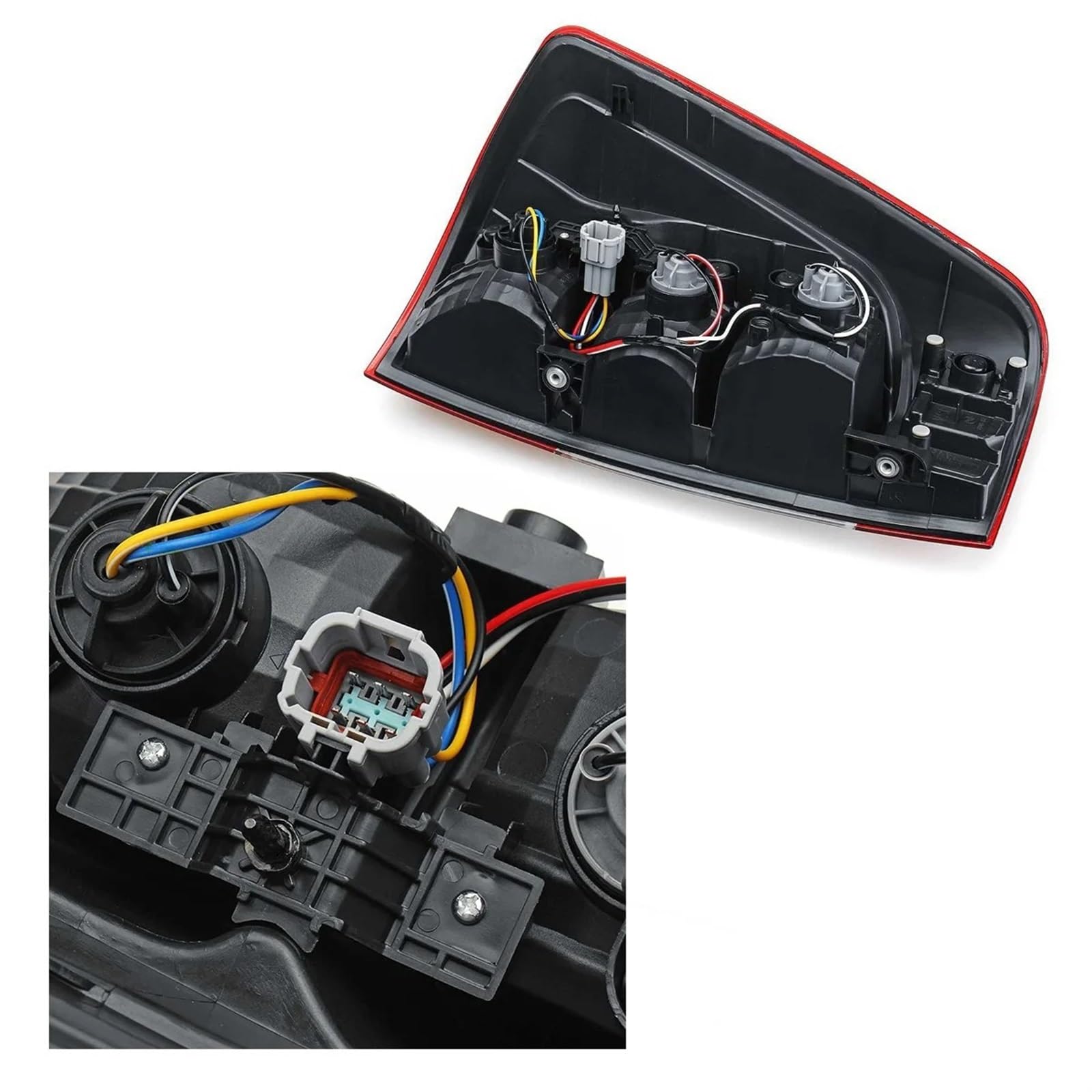 Piloto Trasero para Nissan para Navara NP300 D23 2015-2019 Luz Trasera Derecha del Coche Lámpara De Señal De Freno con Arnés De Advertencia Luz Trasera Automóvil