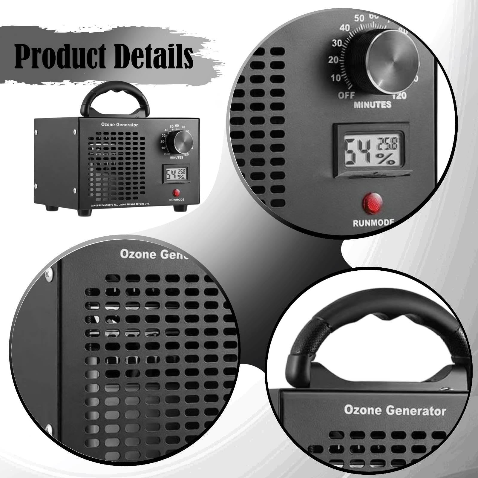Purificador de Aire Portátil con Asa para Eliminar Olores, Ideal para El Coche, El Hogar, Los Cubos de Basura, La Cocina Y El Baño, 60g per H