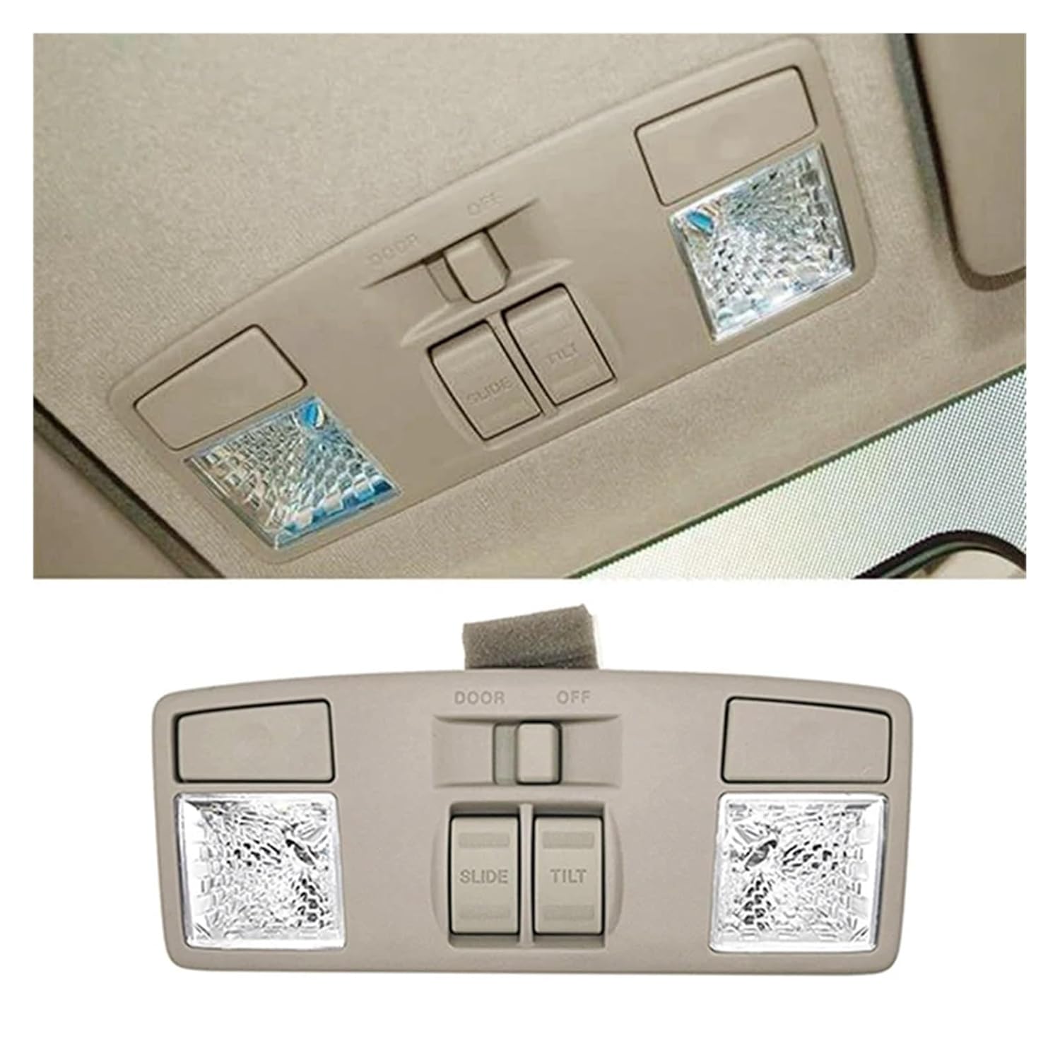 Car Overhead Reading Light Sunroof Switch GJ6R-69-970, Compatible for Mazda Console Dome Lamp BBM6-69-970B-75