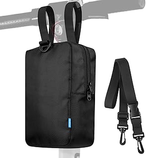Xxerciz Scooter Storage Bag, Nylon Scooter Handlebar Bag Front Hanging Bag for Electric Scooter, Scooter Accessories for Adults