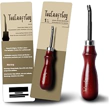 TheCraftGuy #4 Leather Edge Bevelers for 3-3.5mm Thickness, Keen Blade