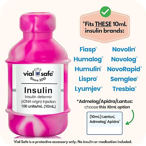 Miniatura 6 de VIAL SAFE  Funda protectora de viales de insulina  Protector de botella de insulina seguro y cubierta para viales de 0.3 fl oz  Compatible con