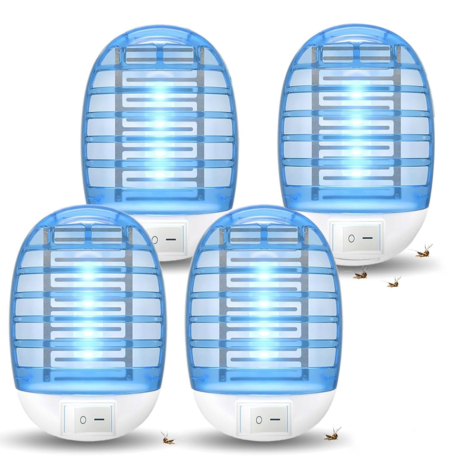 Lampe Tueuse De Moustiques UV - Anti Insectes électrique, Couverture 20m², Sans Produits Chimiques (4 Pièces)