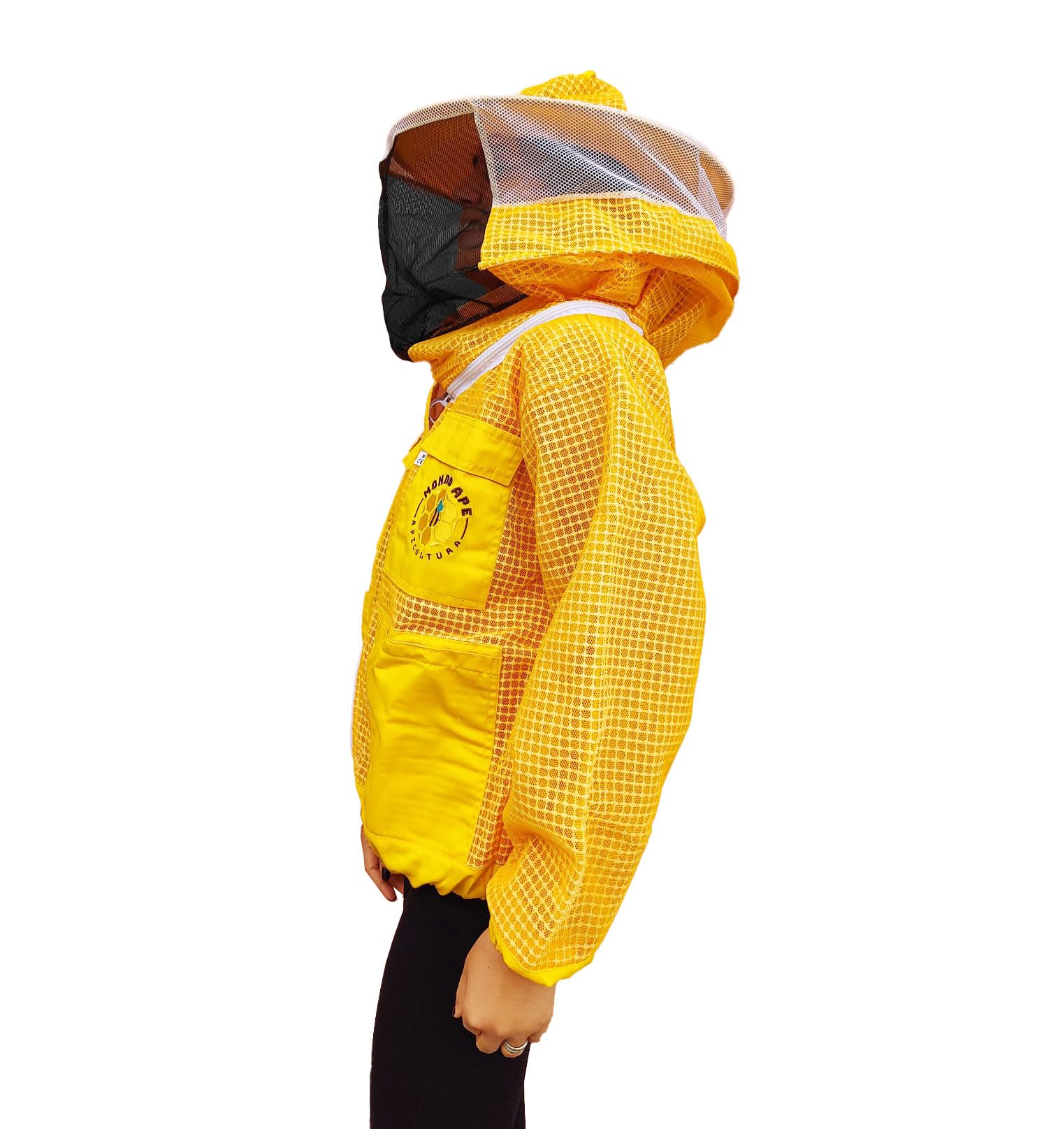 Camiciotto Apicoltore a Tre Strati Ultraventilato con Maschera Rotonda – Protezione Anti-Puntura per Apicoltura L