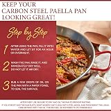 Garcima La Ideal Polished Steel Paella Pan 65cm - 5