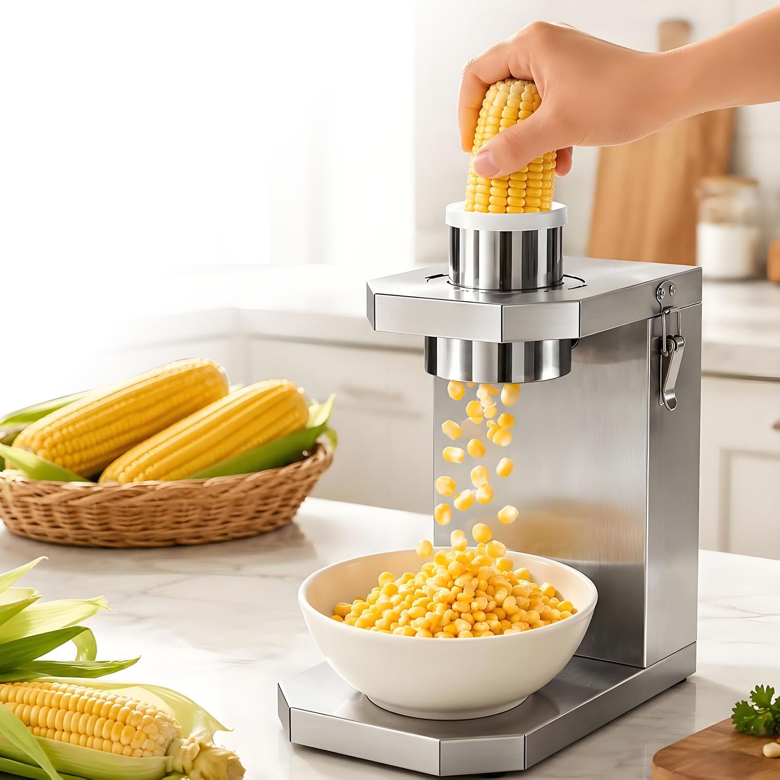 Sgranatrice di Mais Commerciale Elettrica per Mais Fresco e Cotto