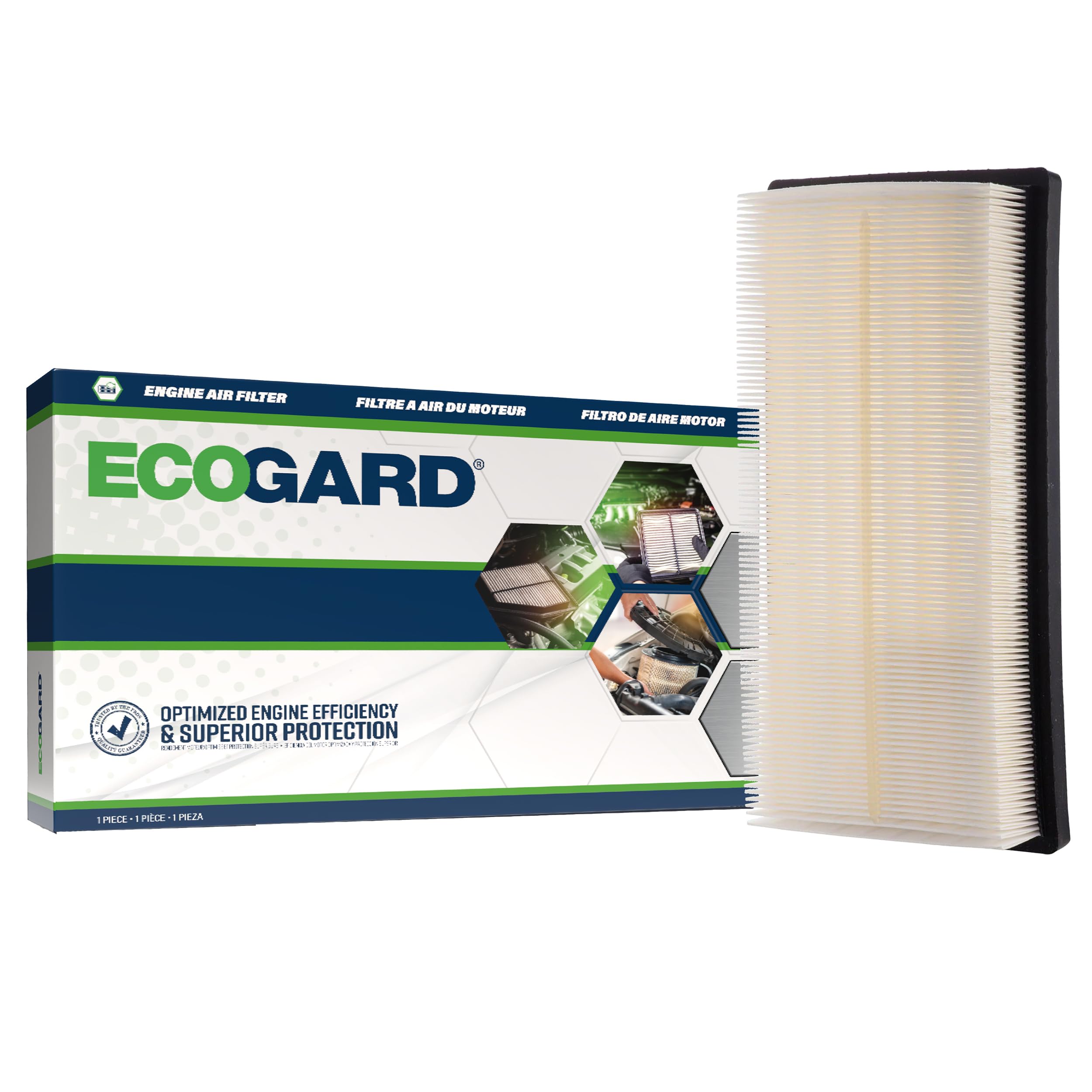 ECOGARD XA10586 Premium Engine Air Filter Fits 2019-2025 Toyota RAV4, Corolla, 2018-2026 Camry, 2021-2025 Sienna, 2020-2025 Highlander, 2022-2025 Corolla Cross, 2021-2024 Venza, RAV4 Prime