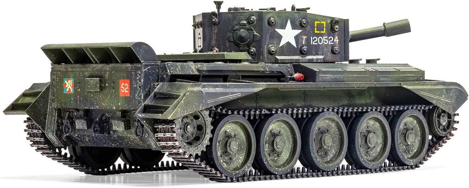 Airfix Model Tank - A1374 Cruiser Mk.VIII A27M Cromwell Mk.VI, Plastic Model Kits for Adults & Kids, 1:35 Scale, Skill Level 3, WW2 Theme Military Models, World War 2 Tanks