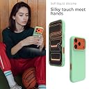 YATWIN Silicone Case for iPhone 17 Pro Max, Soft-Touch, Shockproof, DustProof, Antiskid Phone Cover for Apple iPhone 17 Pro Max - Light Cyan gallery image