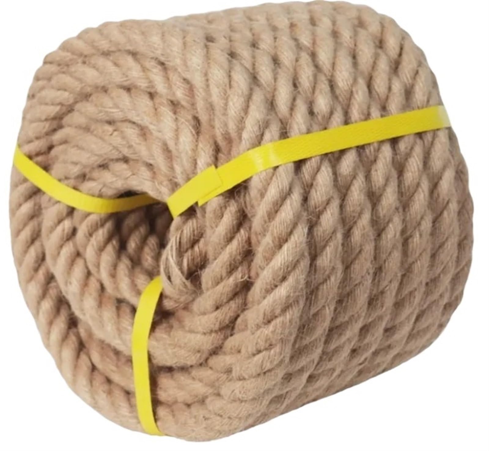 Corda di iuta Corda di iuta naturale canapa (40 mm X 1/2/3/4 m) Spago resistente for artigianato Giardinaggio Amaca Decorazione
