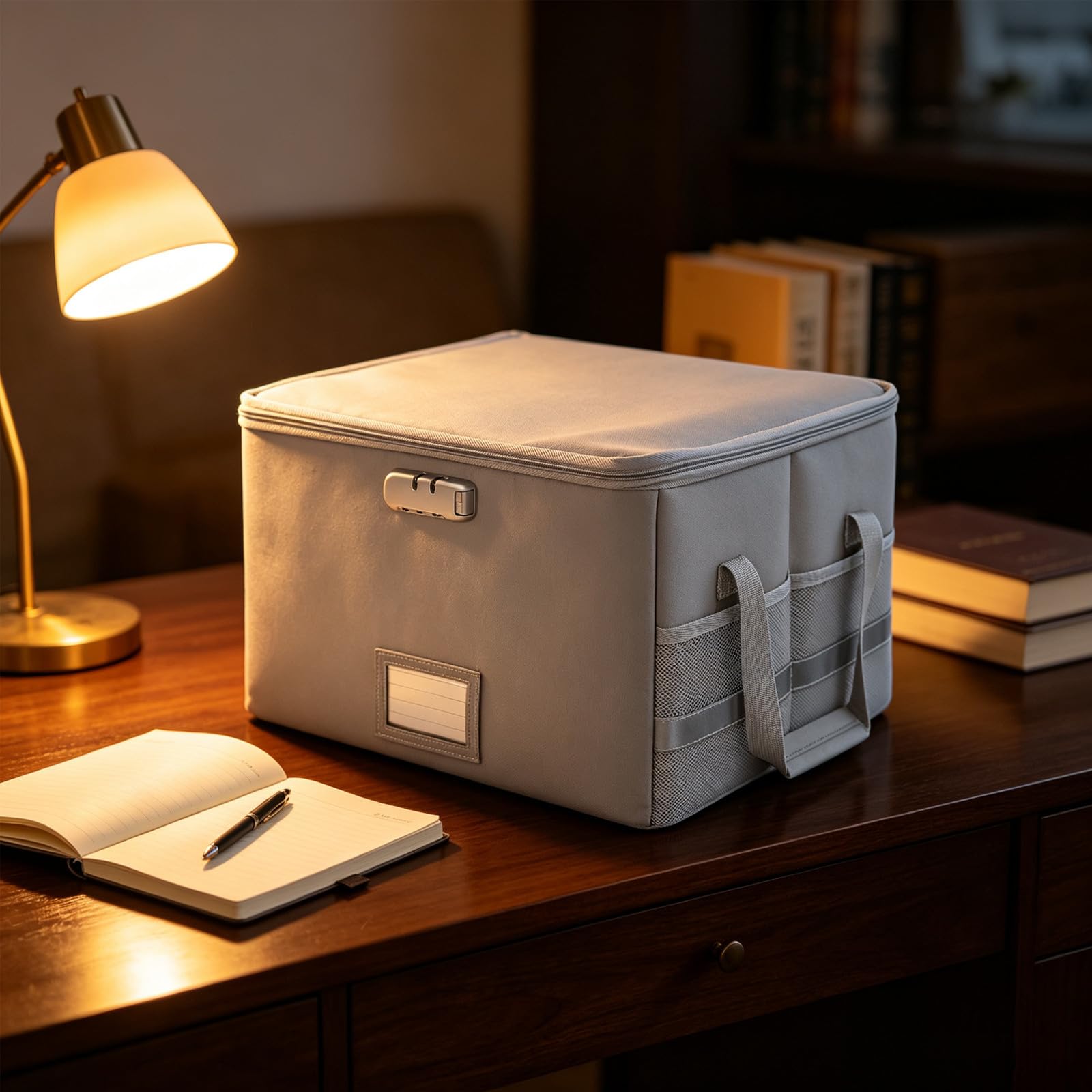 Healvian Caja Fuerte para Documentos Importantes, Archivador con Cierre