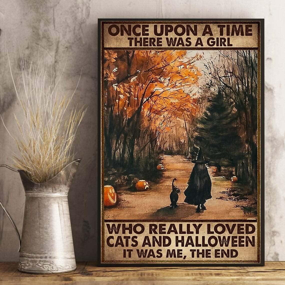 macago Targa in metallo retrò con scritta Once Upon A Time There was A