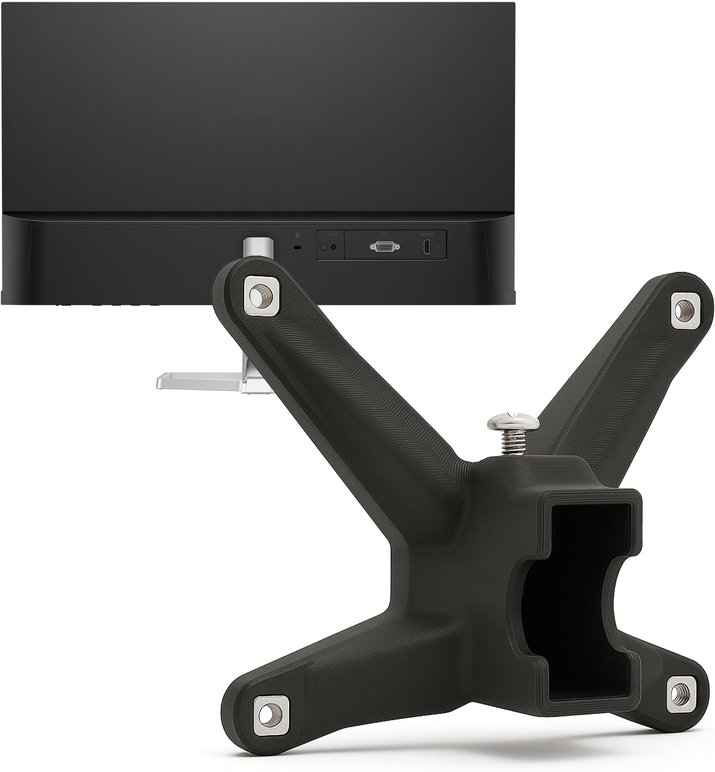 3IDEE VESA Mount Adapter for HP Monitor (524sa, 524sf, 524sw, 527sa, 527sf, 527sw, 532sf, M22f, M24f, M27f, M32f) - 75x75 VESA Mount Adapter, HP Monitor Mount Adapter (1-Pack)