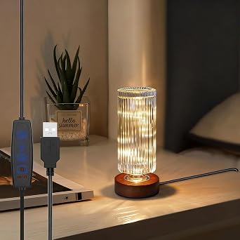 Small Nightlight for Bedroom - Bedside Table Lamps for Nightstand,LED Dimmable Night Light,Sleep Lights, Mini Nightlights for Kids Room Living Room Office Dorm,Nightstand/Bedside