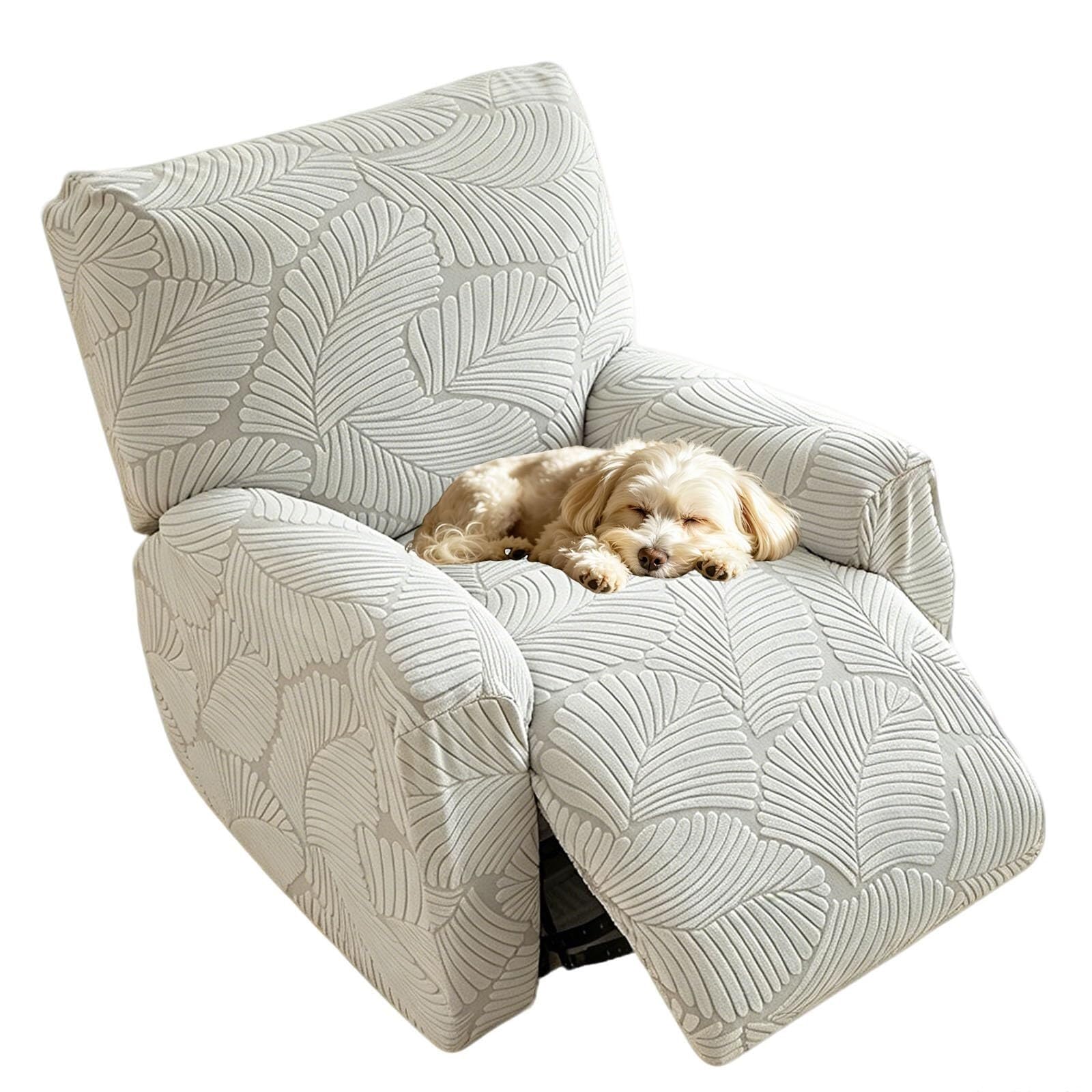 WWQQKJ Stretch Recliner Chair Cover, 4-Pieces Armchair Slipcover