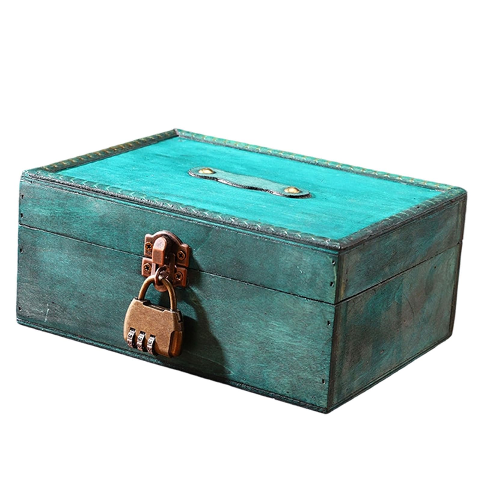 uikios Wooden Decorative Box for Jewelry Storage and Display Cabinet Keepsakes Chest with Mechanism Trinket Organiser Secure Locking Storage Box