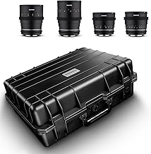 Samyang MF 24/35/50/85 MK2 Video Kofferset Sony E – Samyang MK2 Cine-Objektive Sony E, Set im Koffer, 24, 35, 50, 85 mm Fe...