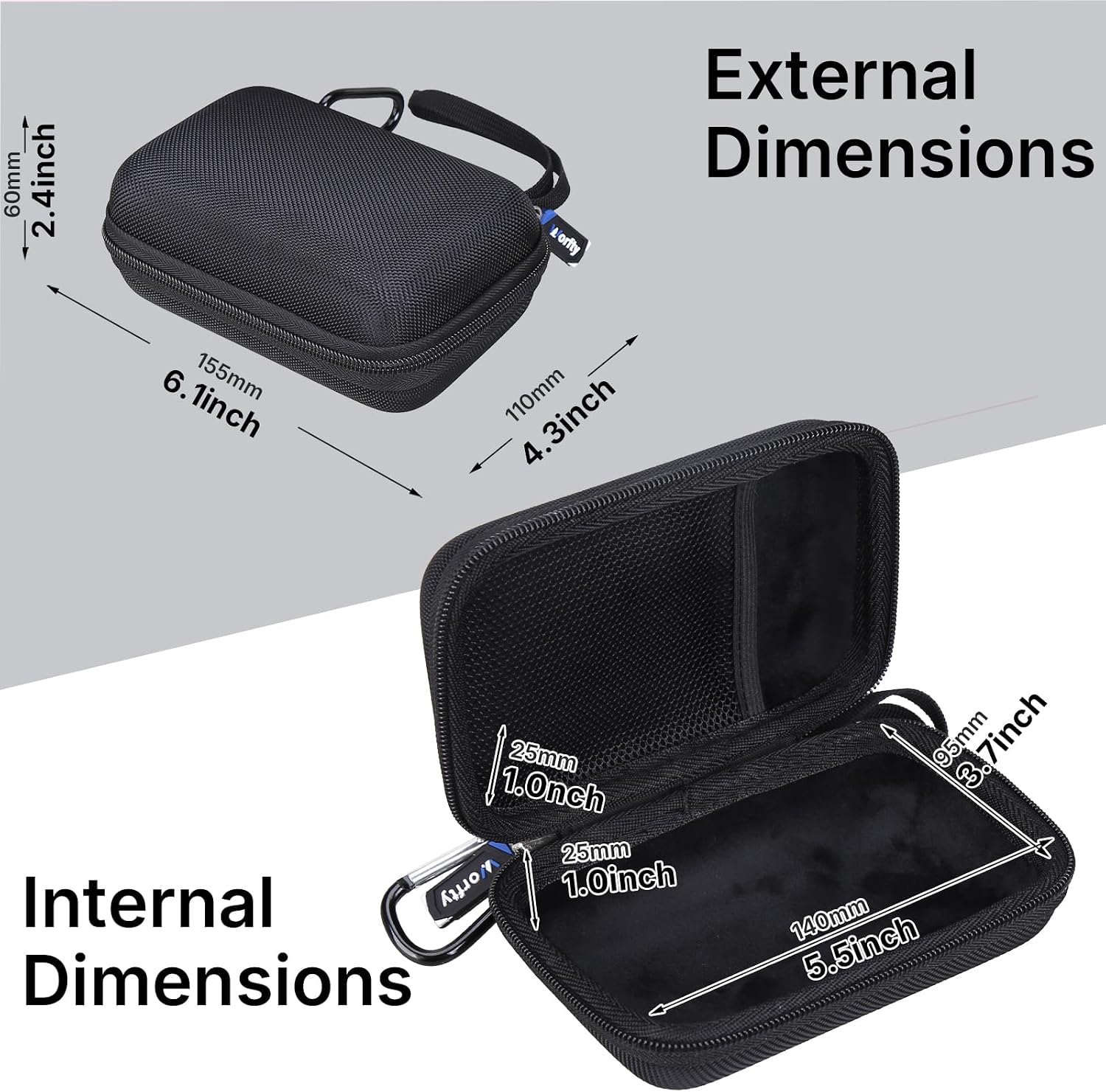 Case for Klim K8 / K7 / K9 Cassette Tape Player Portable Cassette Tape Player, Box Only