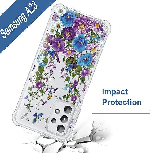 Miniatura 2 de FEXION - Funda compatible con Samsung Galaxy A23, funda para Galaxy A23 0.18 oz, delgada, suave, a prueba de golpes, funda para teléfono Samsung