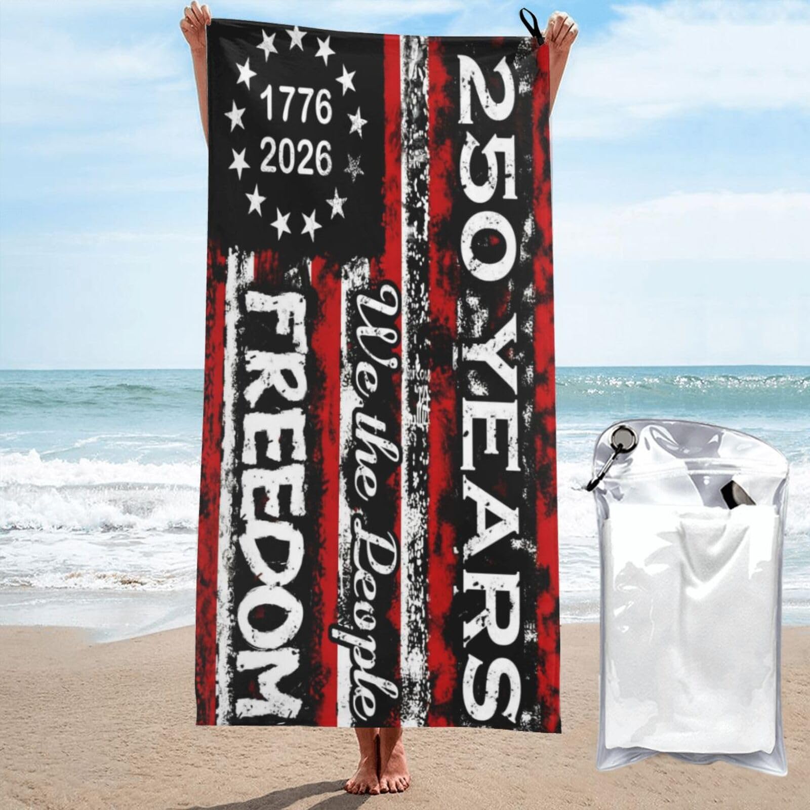 Amazon.com: FFBBDMSDX 250th Anniversary Beach Towels 1776 2026