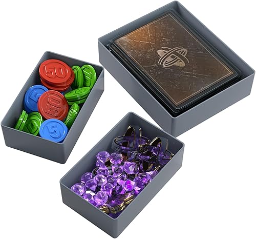 Miniatura 2 de Token Silo Card Add On - Juego de 3 bandejas de juego, capacidad para tarjetas de juego, fichas, diales y dados, organiza LCG, TCG y accesorios de