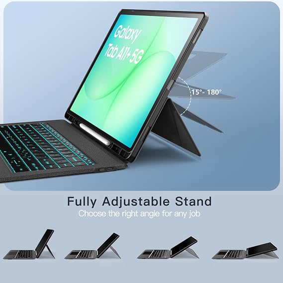 Keyboard Case for Samsung Galaxy Tab A11+ Plus/A9+ Plus 11