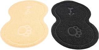 2 Pçs Esteira De Areia Para Gatos Tapetes Para Cães Para Pisos Caixa De Areia Portátil Almofadas De Arranhar Para Gatos Bandeja De Areia Coletora Caixa De Areia Tapete Almofadas