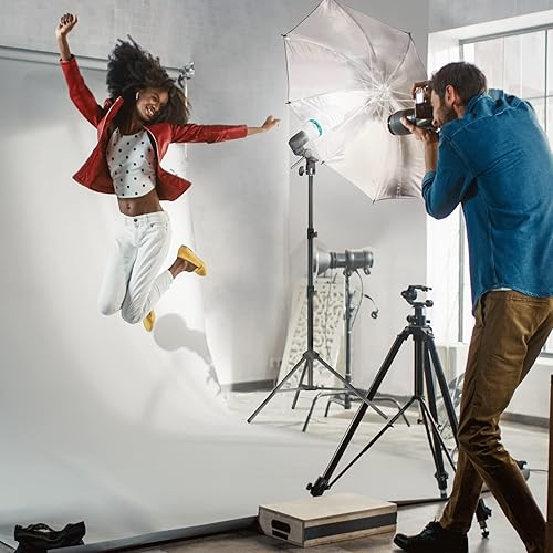 Miniatura 8 de EMART Bombilla de espectro completo, 105 W espiral CFL 5500 K luz diurna para kit de iluminación Softbox, lámpara de repuesto para fotografía,