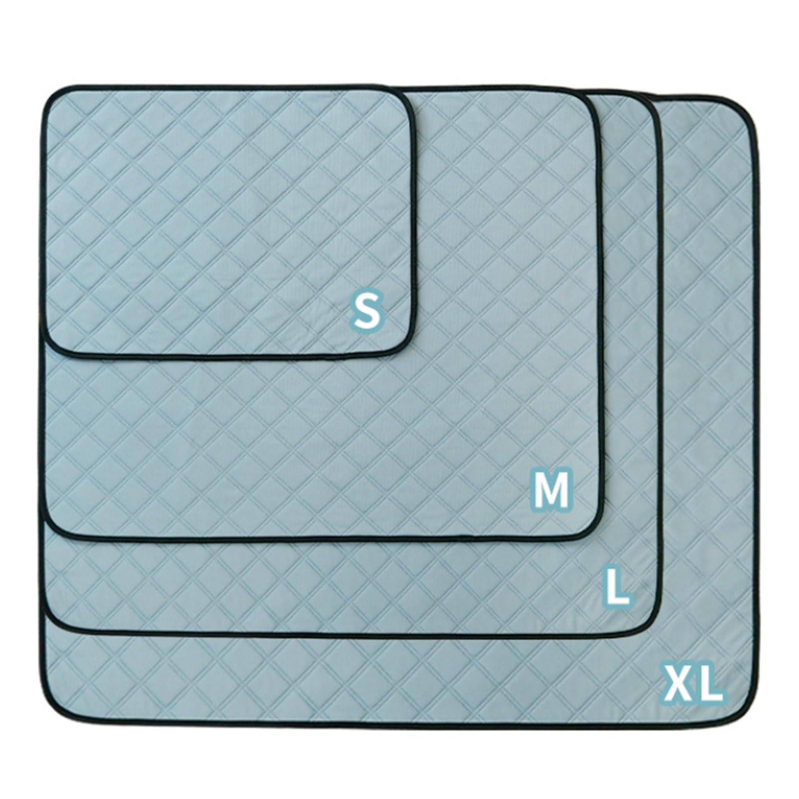 FANSU Impression en Couleur Unie Tapis Absorbant Chien, Tapis Éducateur pour Chien Lavable Réutilisable, Antidérapants Alèse Tapis Chien Pipi, Tapis propreté pour Animaux (183x183cm,Gris)